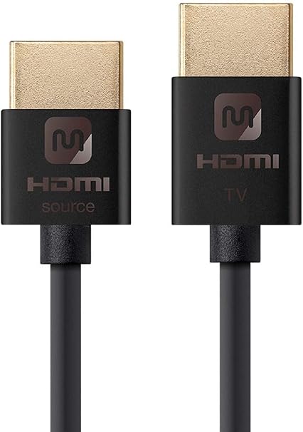 Monoprice HDMI Cable - 35 Feet - Black | High Speed, Active Chipset, 4K