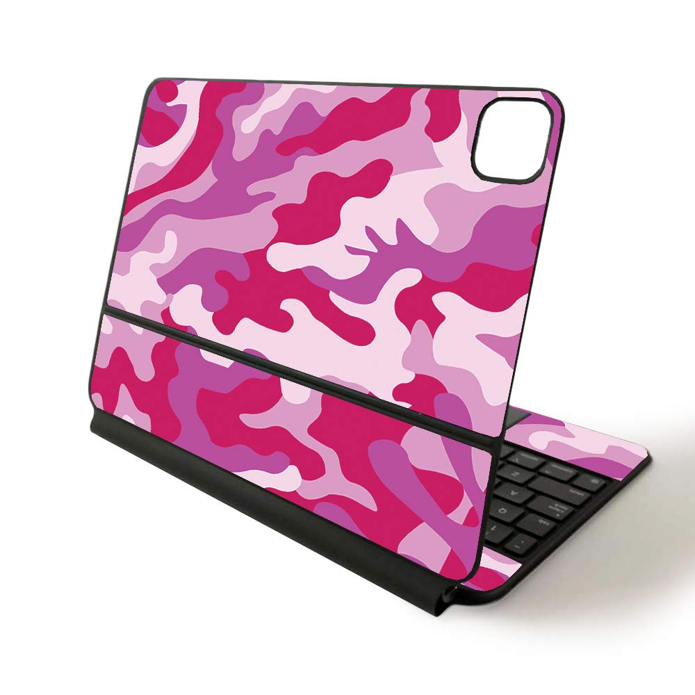 MightySkins Skin for Apple Magic Keyboard for iPad Pro 11-inch (2020) - Sushi | Protective, Durable, and Unique Vinyl Decal wrap Cover, Pink Camo (APIPSK1120-Pink Camo)