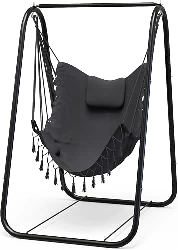 G TALECO GEAR Hammock Chair with Stand, Heavy Duty A-Frame