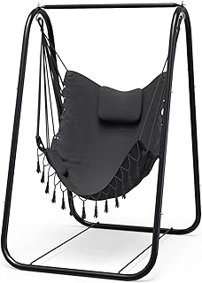 G TALECO GEAR Hammock Chair with Stand,Heavy-Duty and Rustproof Hanging ...