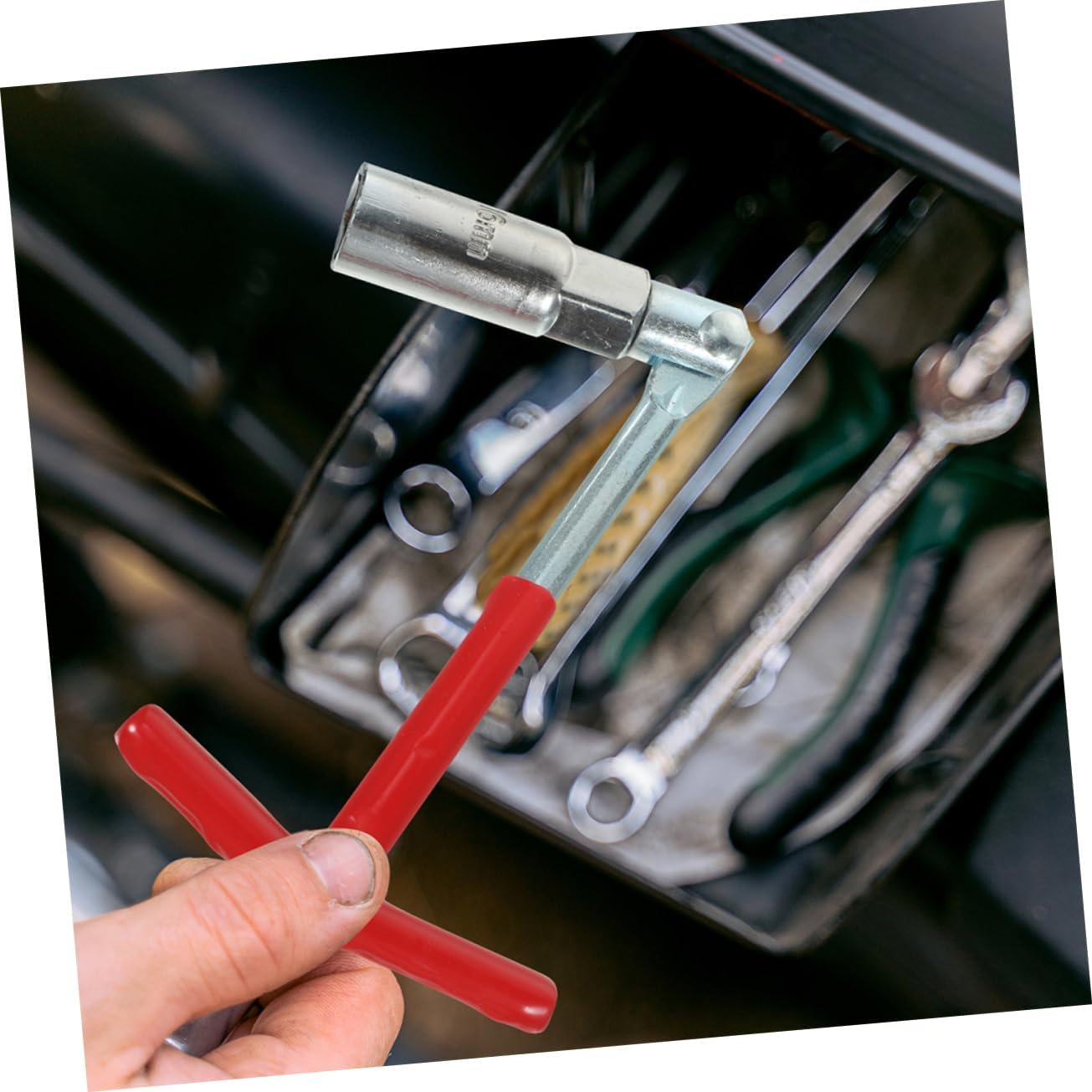 2pcs Spark Plug Wrench Dual Ended Socket Tool for Vehicle Maintenance Rotation Design for Easy Access Tight Spaces Durable and Versatile Repair Tool