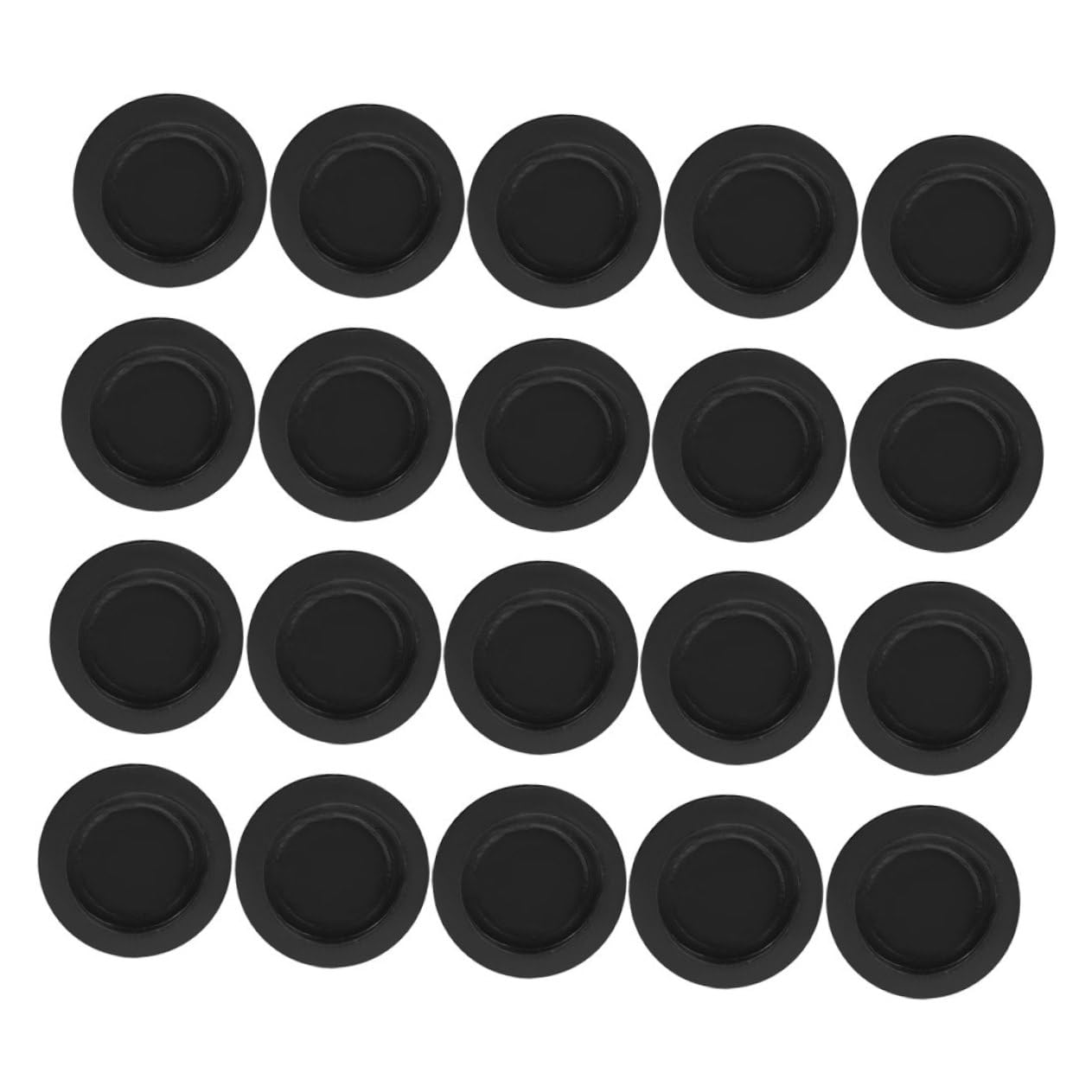 Yardwe 20Pcs Rubber Money Saving Box Plugs Round Piggy Bank Bottom Stoppers with Inner Diameter Fit Covers for Lidless Banks Easy Installation Protective Seal