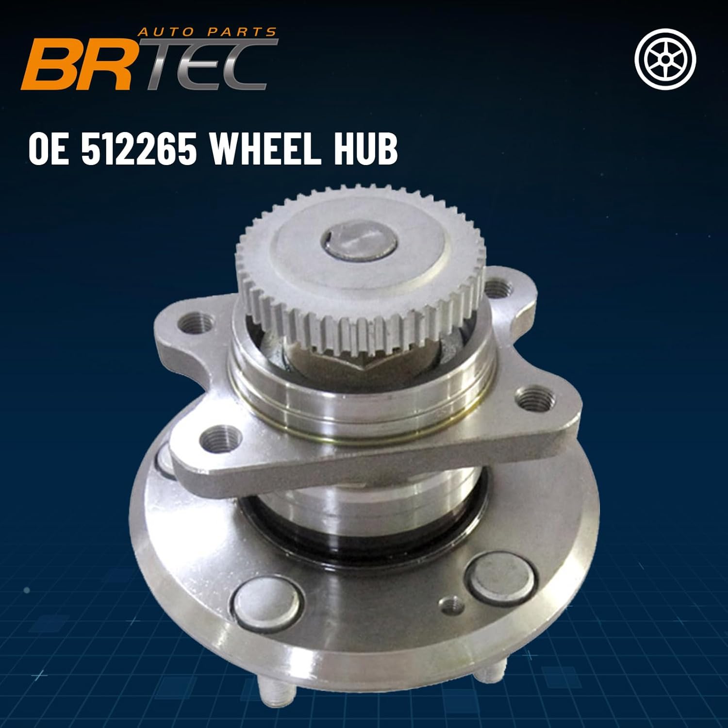 512265 Rear Left/Right Wheel Hub Bearing Assembly for Hyundai Sonata 2006-2010, for Kia Magentis 2006-2010/Optima 2006-2010 5 Lugs w/ABS
