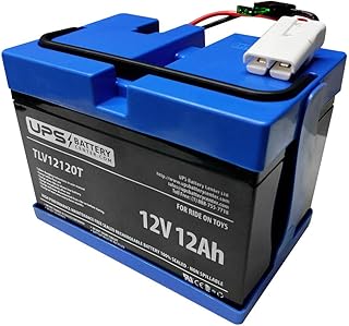 12V 12Ah Sealed Lead Acid Compatible Replacement Battery for Rollplay 12-Volt Children Vehicles - by UPSBatteryCenterÂ® - Compatible with Chevy Silverado, GMC Sierra Denali, Mercedes Coupe, Storm UTV