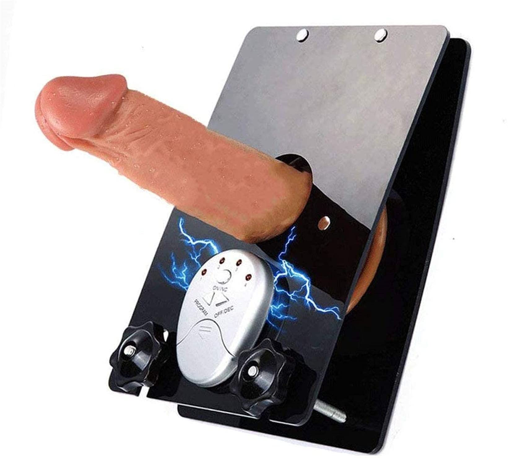 HeYie Torture Electro Shock CBT Penis Electric Shock Sex Toys for Men, Electrostimulation Ball/Scrotum Bondage Chastity Belt for Cock & Testicles & Scrotum & Glans Sex Toys