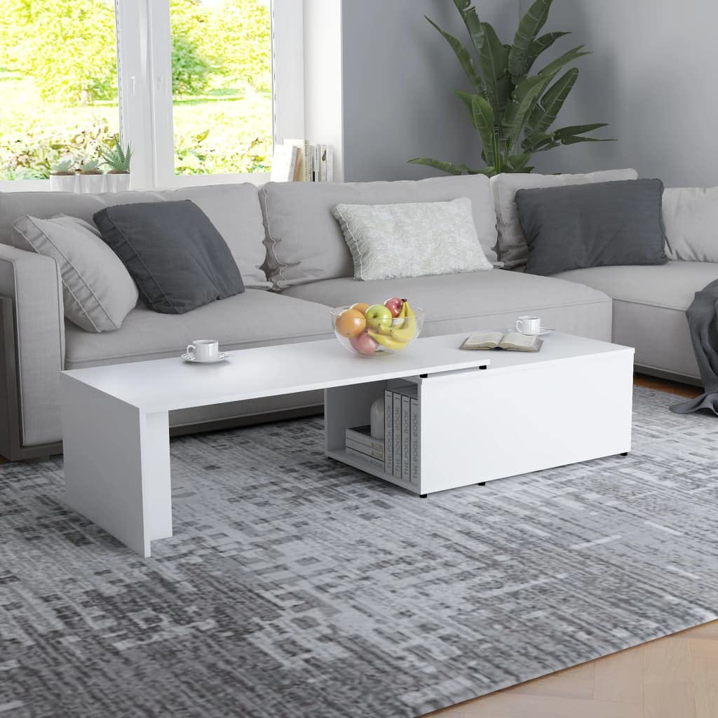 Salontafel 115x60x31 cm spaanplaat zwart