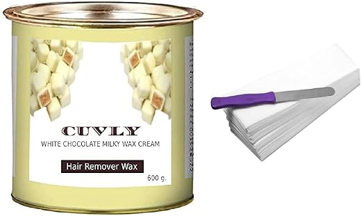 CUVLY Wax For Women Hot CreamWax | For Legs, Arms, Underarms, Bikini | At Home Quick And Easy Hair Removal | For Sensitive...