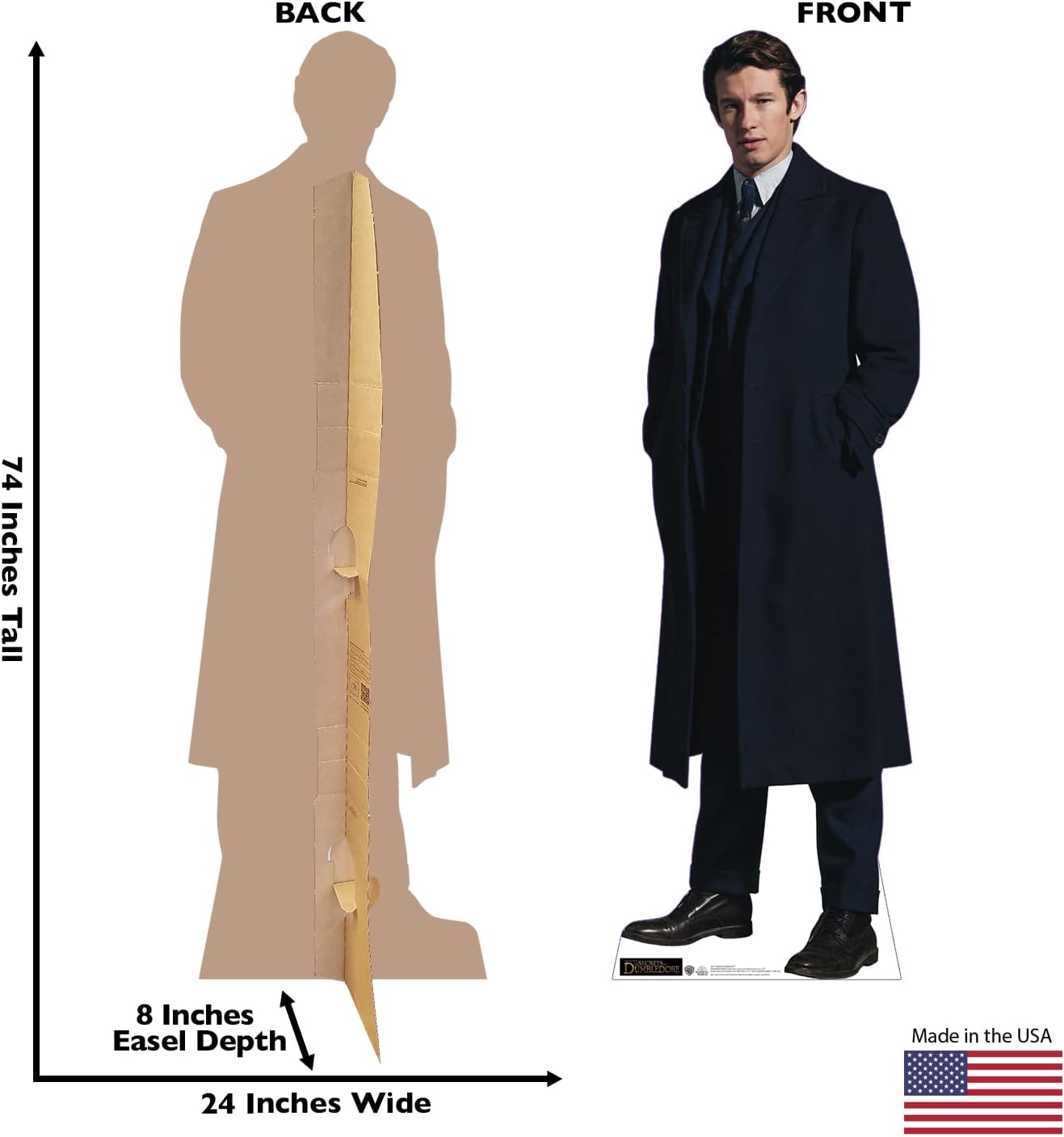 Cardboard People Theseus Scamander Life Size Cardboard Cutout Standup - Fantastic Beasts: The Secret of Dumbledore (2022 Film)