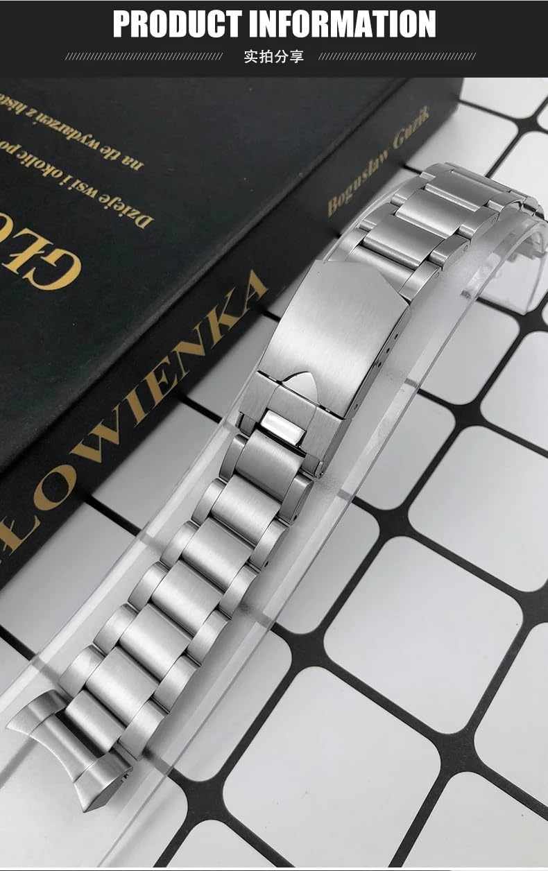 Pasek do zegarka ze stali nierdzewnej 316L 22 mm pasuje do Tudor 41 mm Heritage Black Bay Series m79230 srebrny pasek do zegarka metalowe bransoletki męskie