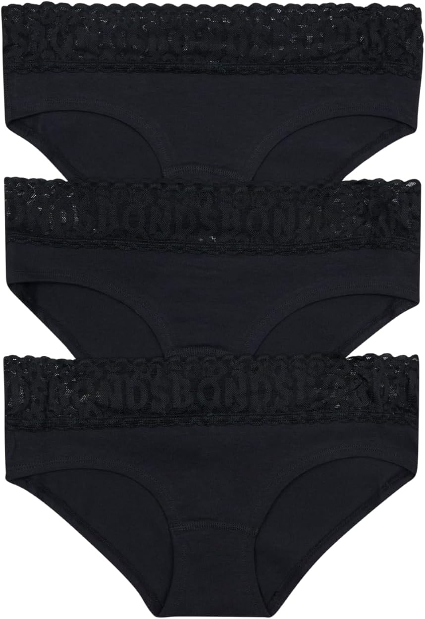 Bonds womens Underwear Hipster Pack, Lace-top Icons Hipster Panties for Women, Stretchy Cotton-blend Underwear, 3-pack - Image 3