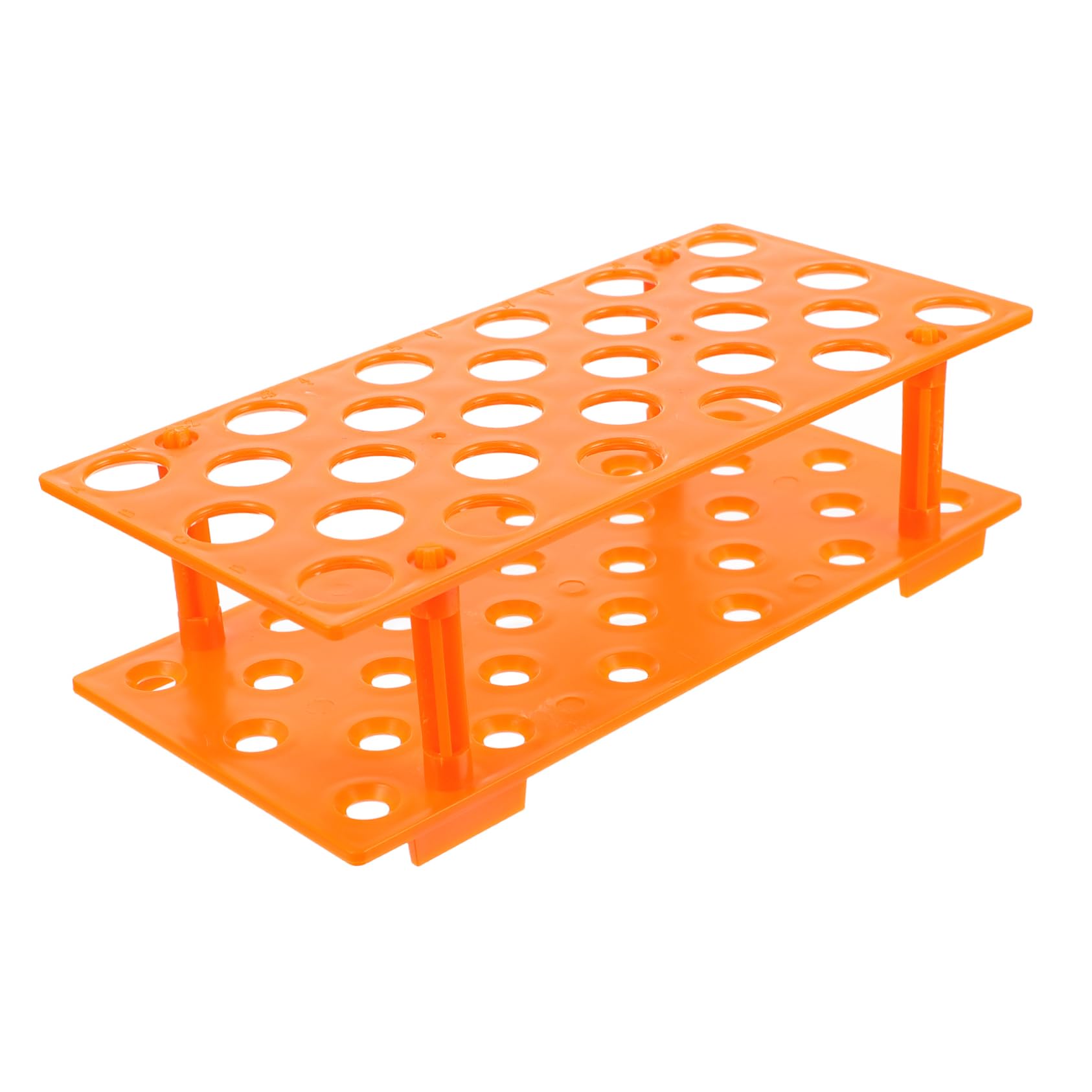 FUNOMOCYA Microcentrifuge Tube Mount 28 Holes Plastic Tube Rack for 10ml/15ml/50ml Lab Storage Shelf Simple Design
