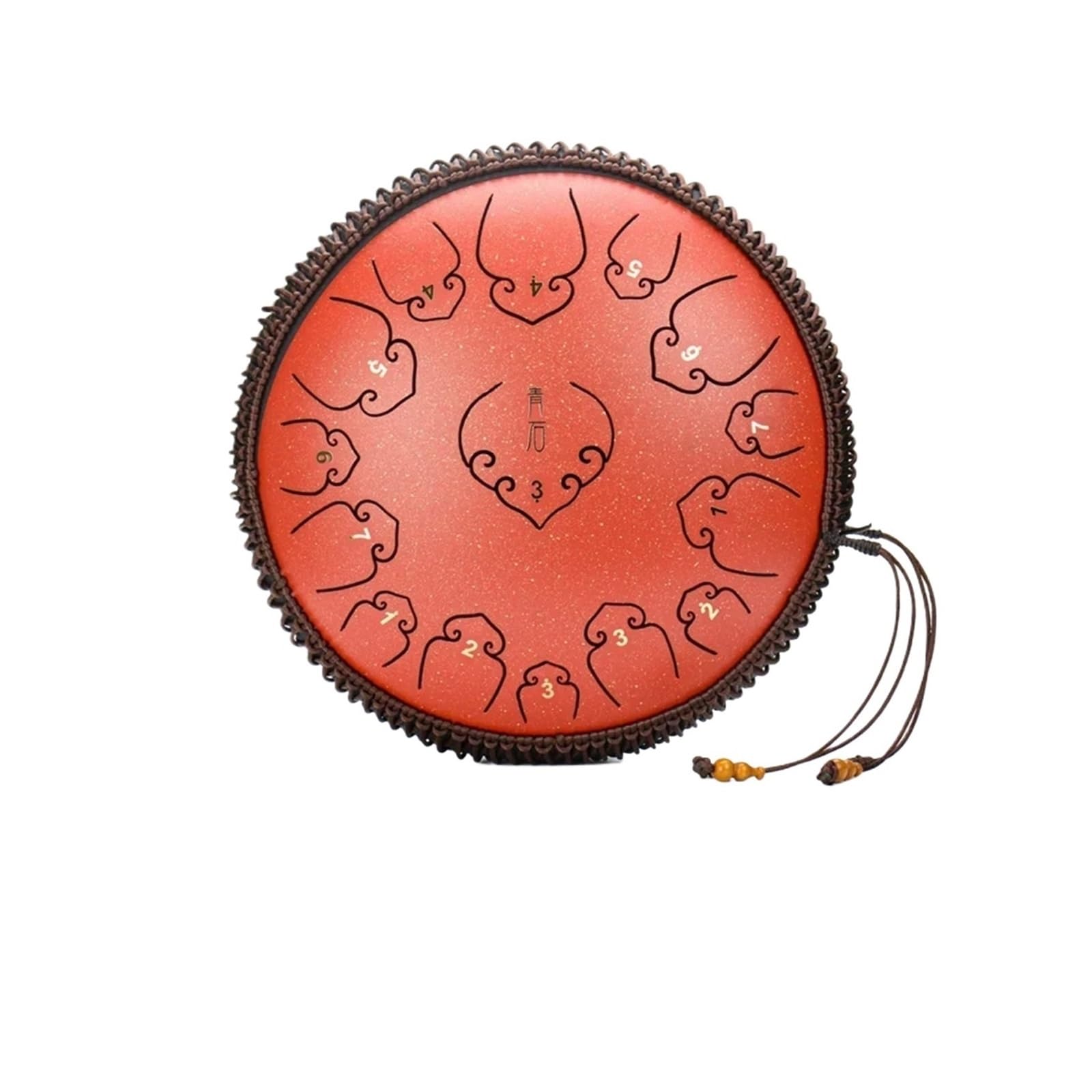 14 Inch 15 Tone Tongue Drum, C-key Hand Drum, Yoga Meditation Music Drum, Professional Percussion Instrument Gift (Color : Style 11, Size : 15cm*35cm)