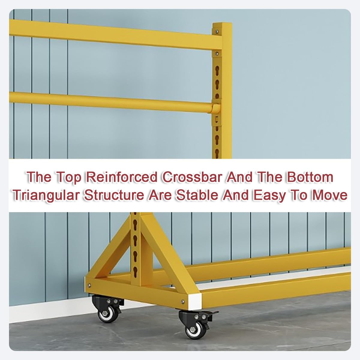 Porte-rouleau de tissu – Organiseur mobile robuste avec tige de suspension réglable pour ranger les tissus, nappes, films de fenêtre et papier peint
