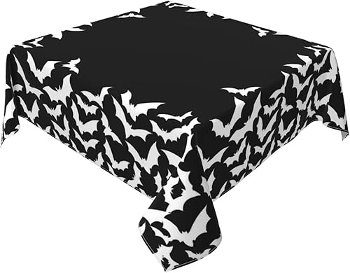 Vista 101 de AEIOAE Mantel cuadrado para el día de San Valentín de 60 x 60 pulgadas, mantel de corazones de amor, mantel de San Valentín, tela de poliéster