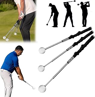 Ayudas para El Entrenamiento De Golf, Entrenador De Swing De Golf Palo De Entrenamiento De Fuerza Escalable Entrenador De Swing De Golf PortáTil Rebote AutomáTico De 39-66cm