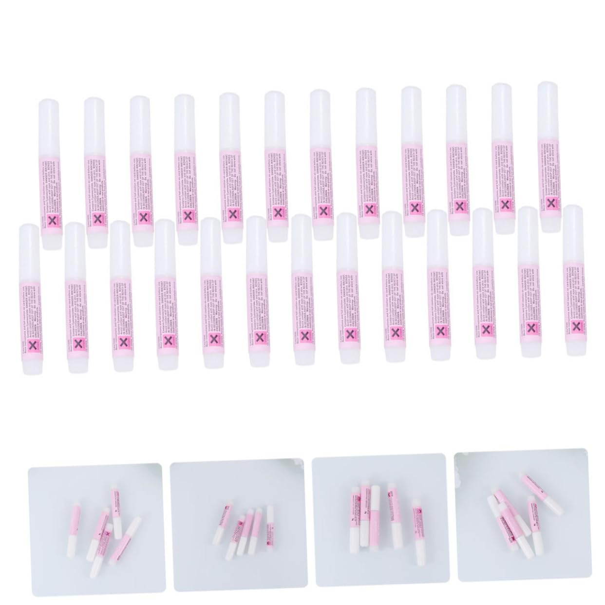 FRCOLOR 75pezzi Colla Per Unghie Acriliche Adesivo Professionale Per Manicure Art Alta Adesione e Asciugatura Rapida Per Unghie False