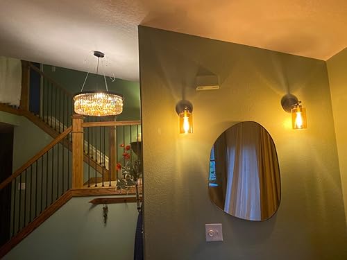 Miniatura 7 de Paquete de 3 pantallas de vidrio ámbar transparente de repuesto para lámpara de lámpara, 6-116 pulgadas de alto, 1-58 pulgadas, cubierta de vidrio