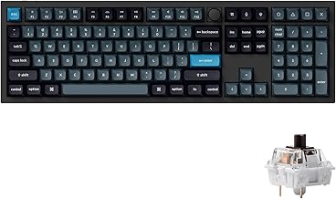 Q6 Pro Full Aluminum QMK/VIA Programmable Knob Bluetooth Custom Mechanical Keyboard, Full-Size KSA Double-Shot PBT Keycap Hot-Swappable K Pro Brown Switch for Mac Windows Linux-Black