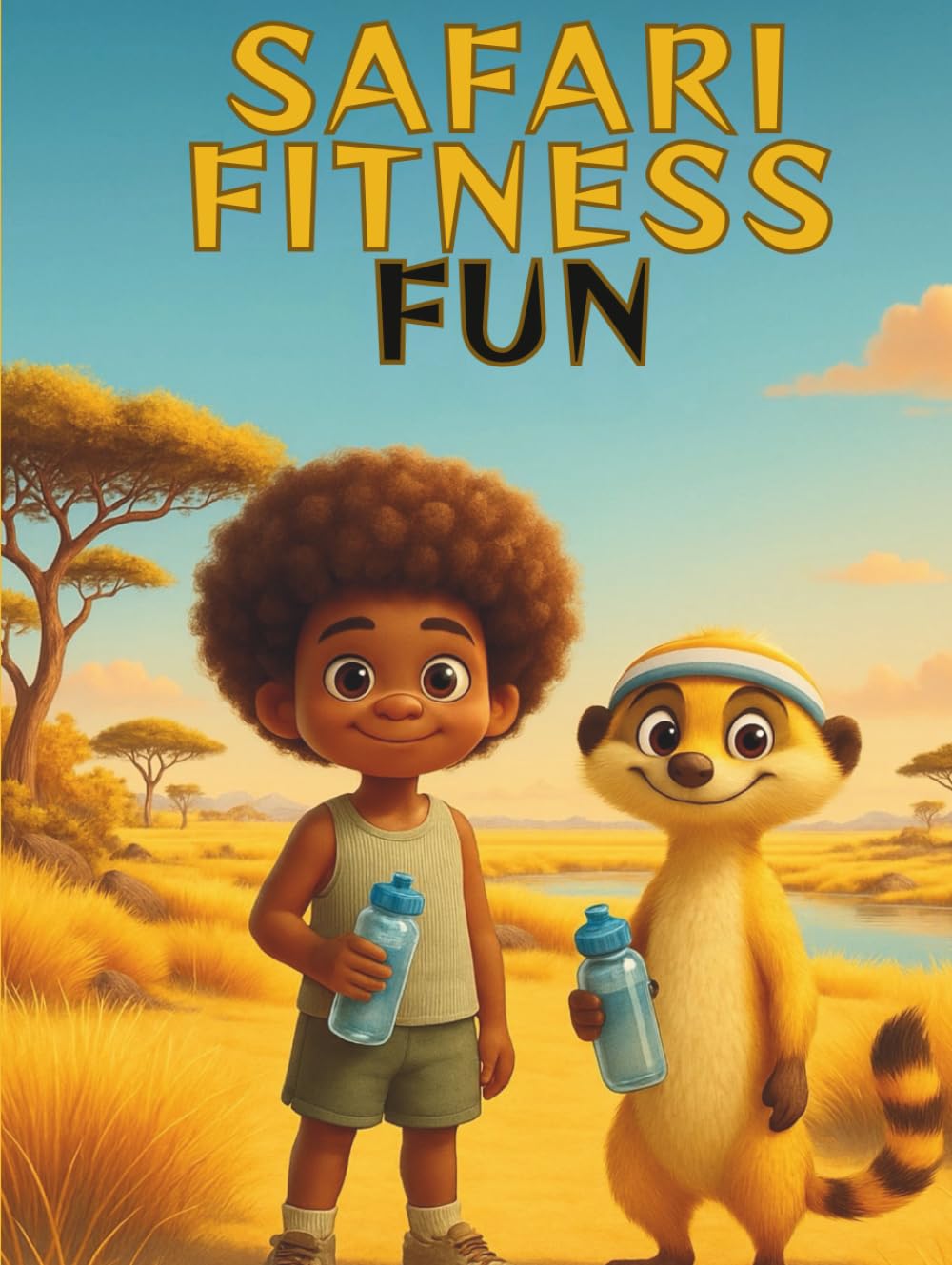 Safari Fitness Fun: A 3-in-1 Safari Adventure of Movement, Coloring, and Bedtime Stories for Children Ages 4–7