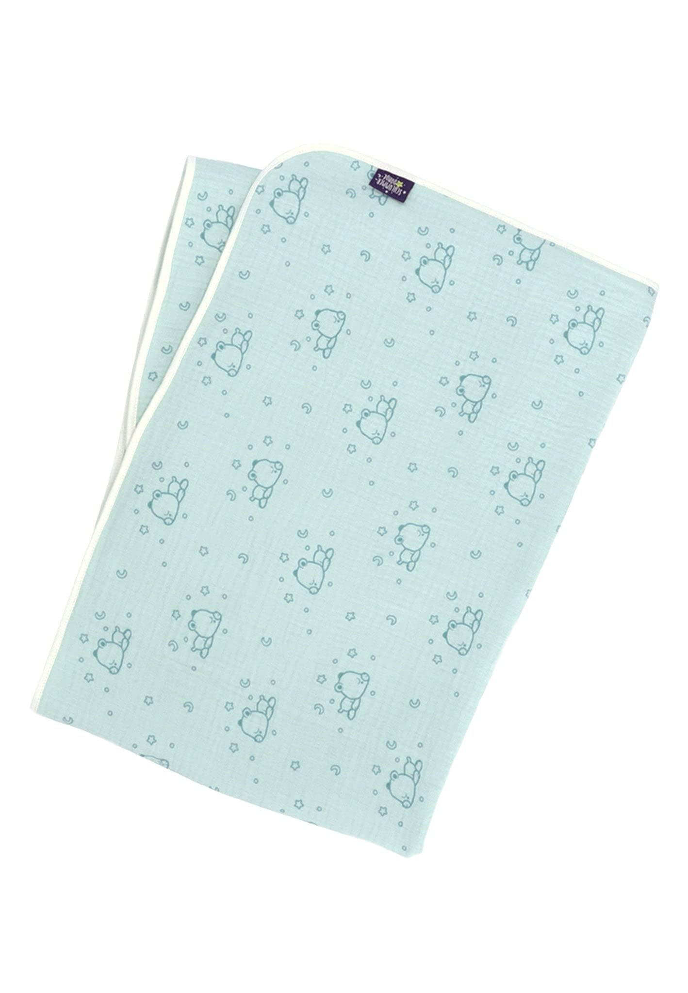 Sterntaler Babydecke mit Namen personalisiert, Tonie Kleiner Bär Schlummerbande Musselin Decke, Personalisierte Kinderdecke Babydecke Kuscheldecke als Geschenk zur Geburt, Geburtstag/Taufe