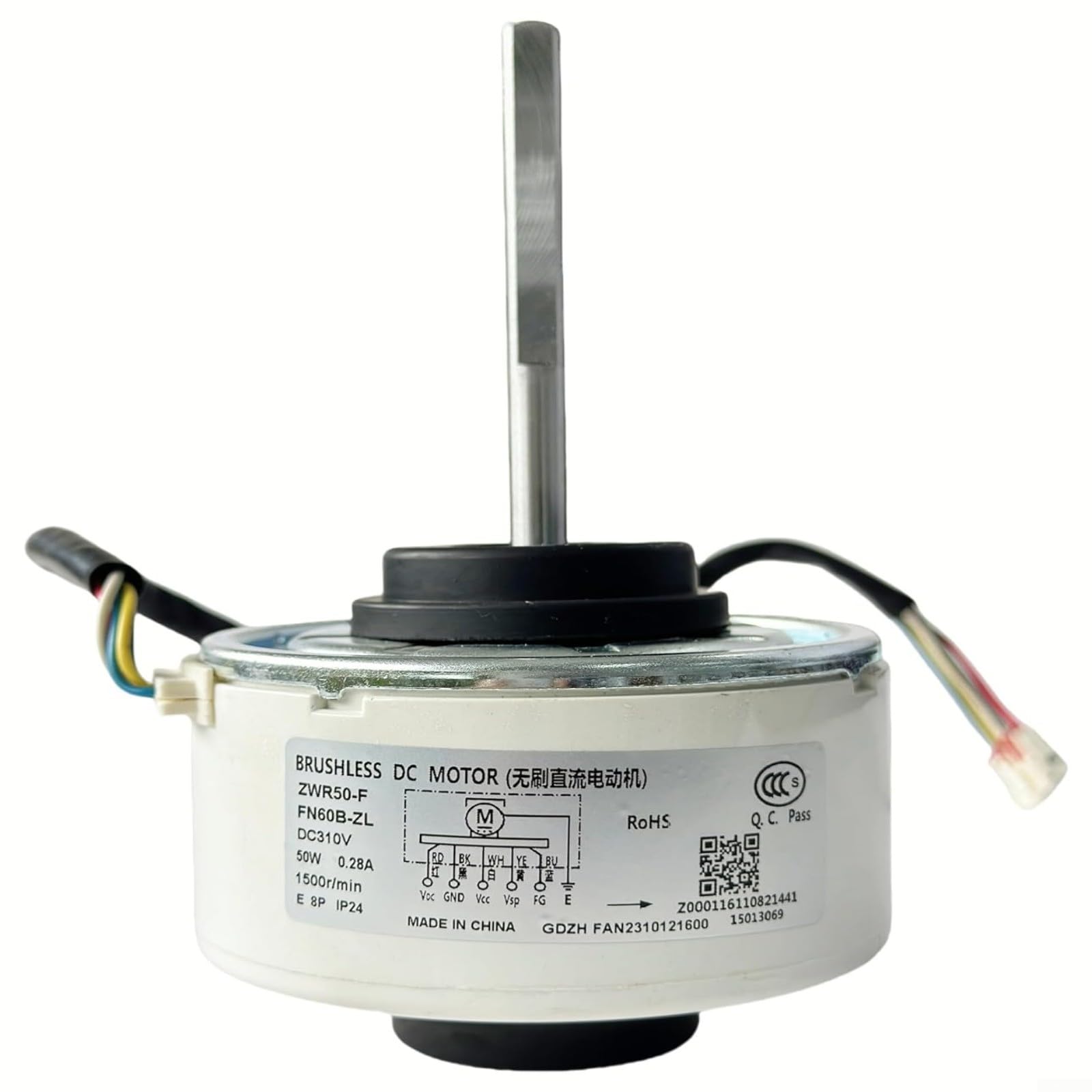Gleichstrom Ventilator Motor DC310V 50W Kompatibel Mit für ge Klimaanlage FN60B-ZL ZWR50F 1500U/min