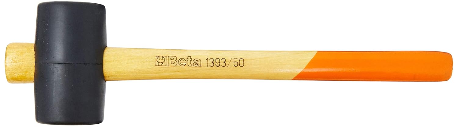 Beta 1393 Hard Rubber Head Hammer, 50mm Face