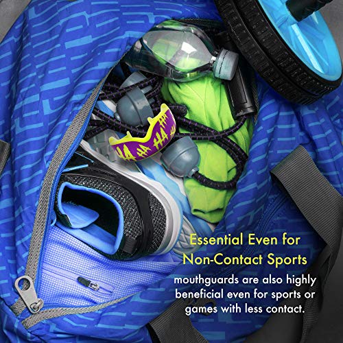 Damage Control High Impact Mouth Guard, Mouthguards For Sports, Boxing, Roller Derby, Hockey, Lacrosse Mouth Guard, Mouth Guards With Ultra Fit And Protection Against Shock (Adult, Ha Ha Ha 2.0) #TOP4