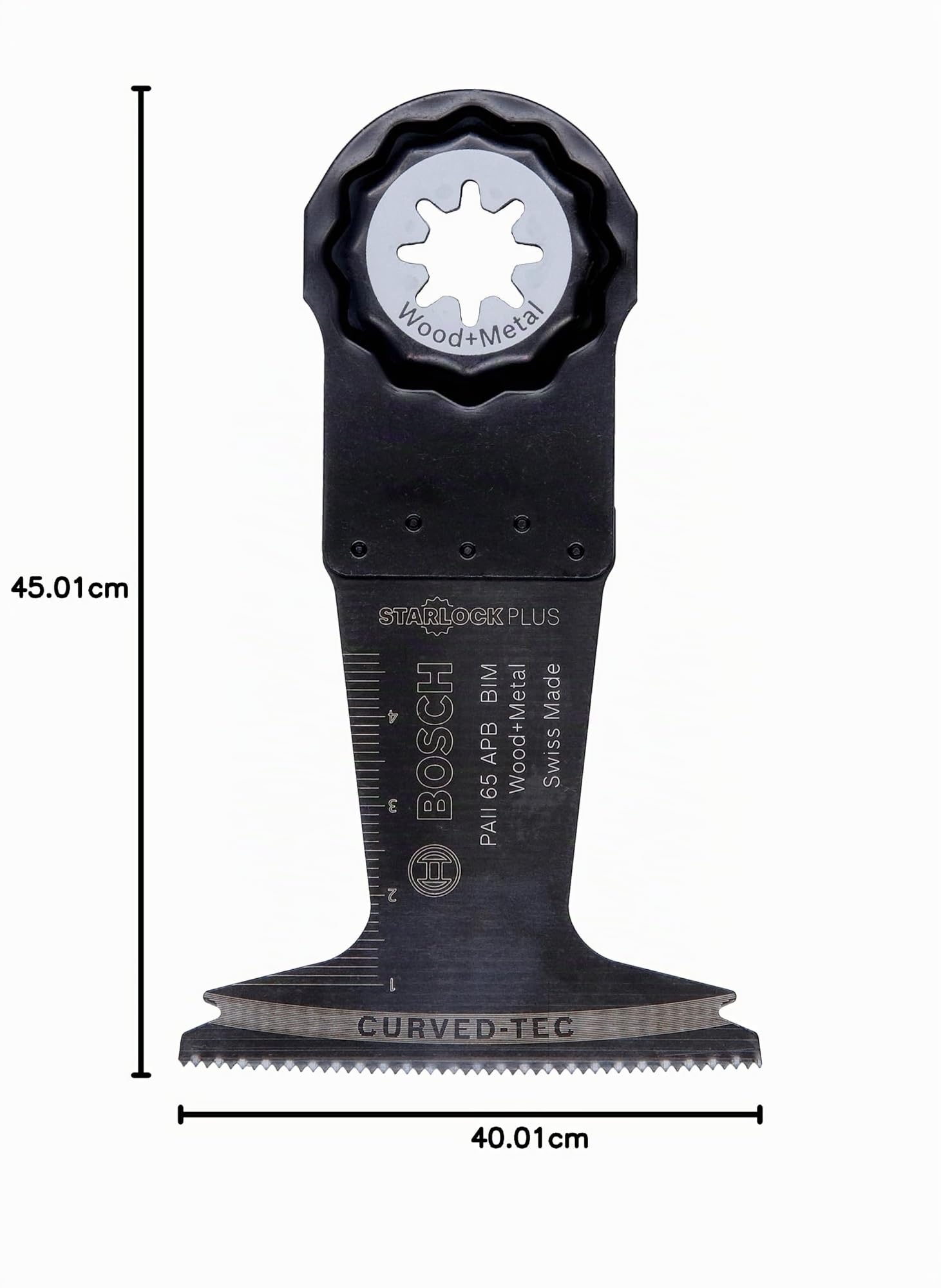 Bosch Professional Starlock - Hoja de sierra de inmersión para madera y metal, BIM AII 65 APB, 40 x 65 mm
