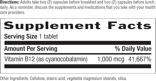 Miniatura 7 de Country Life Vitamina B-12 1000 mcg 60 comprimidos