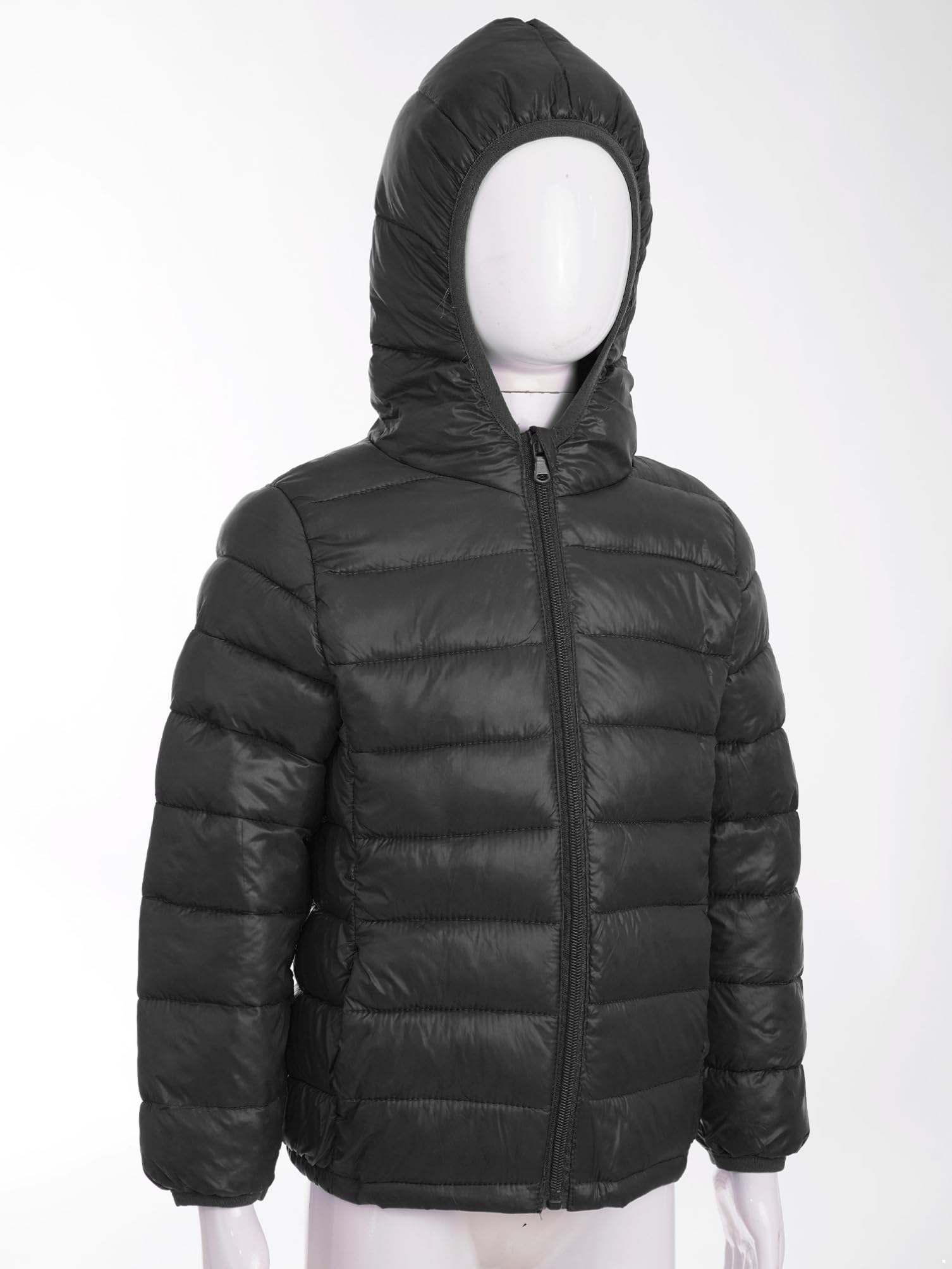 dPois Enfant Garçon Fille Doudoune Veste d'Hiver Hood Jacket Manteau à Capuche Coupe-Vent Chauds Épais Coat Automne 3-16 Ans - Taille Petit Attention