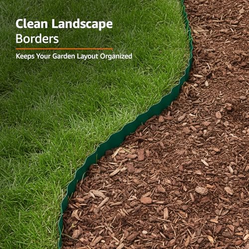 Image of Amazon Basics Lawn Edge | Durable | Flexible | Weather-Resistant for Neat Garden Borders