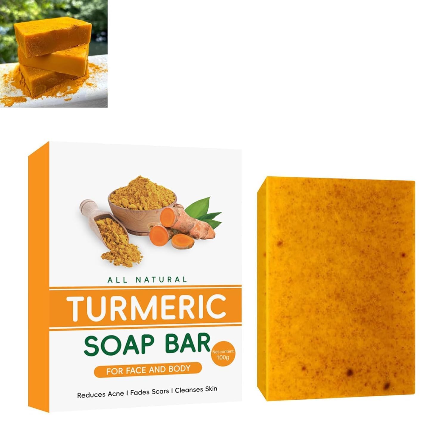 Kojic Acid & Kurkuma Seife – Aufhellende Gesi Produktbild-Vorschau 2