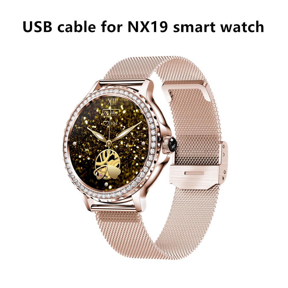 yiqungo USB Cable for BOCLOUD NX19 SmartWatch, Magnetic Replacement Charger Compatible for NX19 Smart Watches