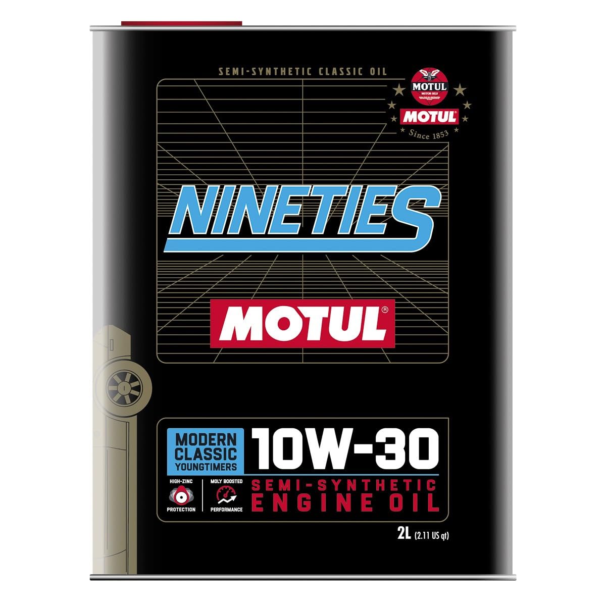 Amazon.com: MOTUL 10W30 Semi Synthetic Motor Oil Nineties for
