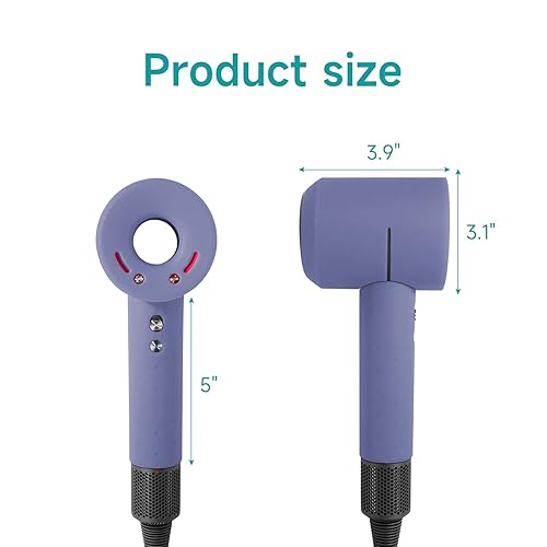 Miniatura 6 de Funda de silicona para secadora de pelo Dyson protectora, lavable, suave, a prueba de golpes, antiarañazos, para viajes, accesorios de secadora de