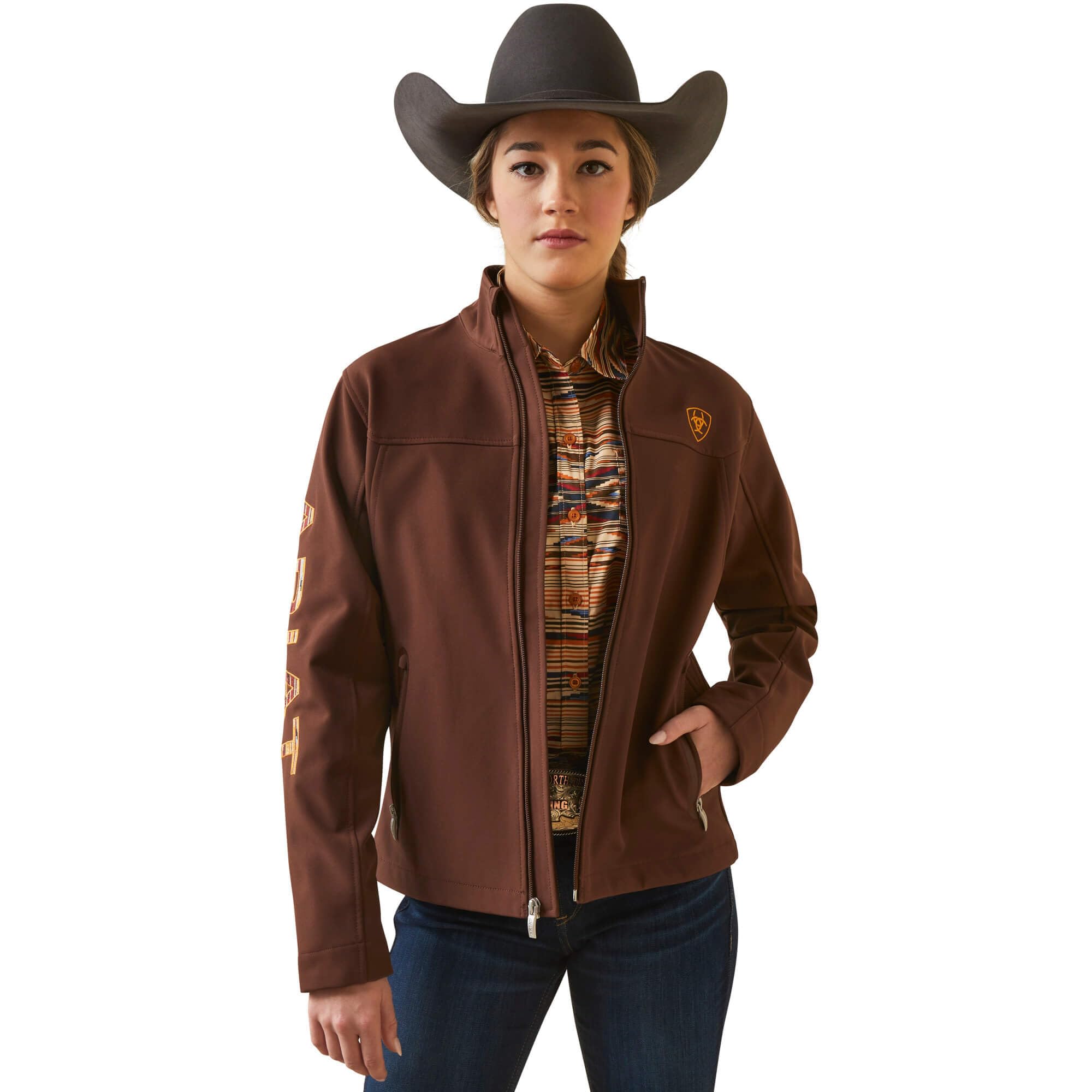Ariat Women's New Team Softshell Jacket – Wind and Water Resistant Jacket