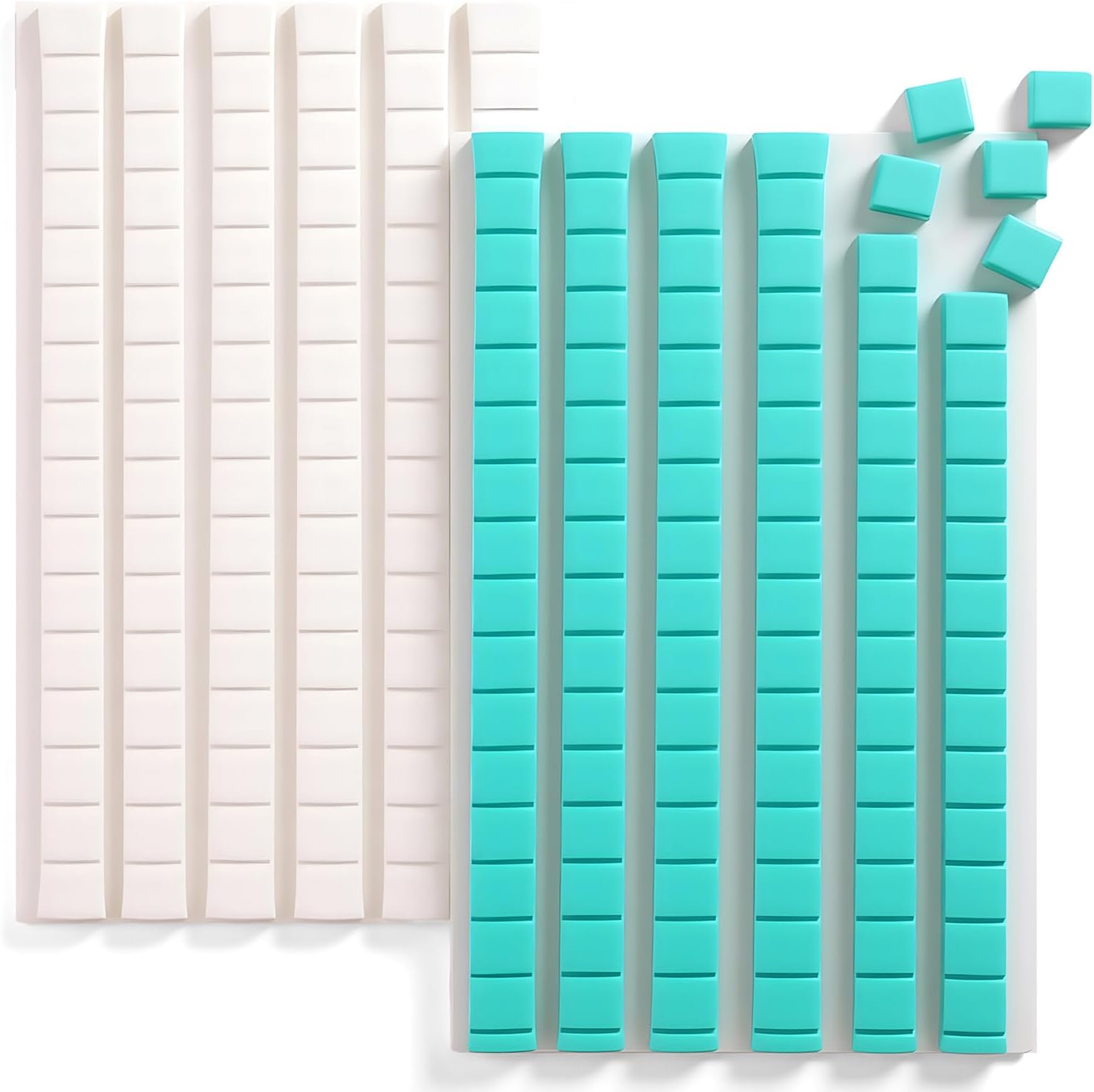 hitsuki Adhesive Poster Sticky Tack Putty Wall Mounting Putty Tacky Ticky Tack for Hanging Things Pictures Reusable Removable,192 Pcs,Light Blue+White