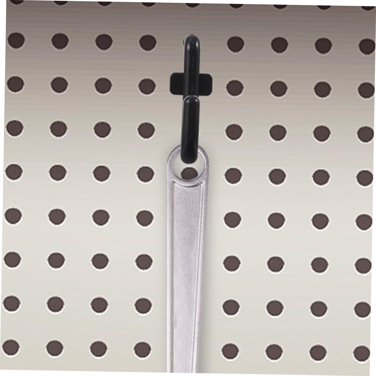 ABOOFAN Pegboard Hooks – 2-Pack, White Plastic Utility Hangers For Garage, Workshop & Kitchen Organization, Sturdy Tool Holders With Screws