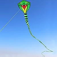 Vista 3 de HENGDA KITE Cometas de serpiente de gran potencia con línea voladora Cometa deportiva divertida al aire libre