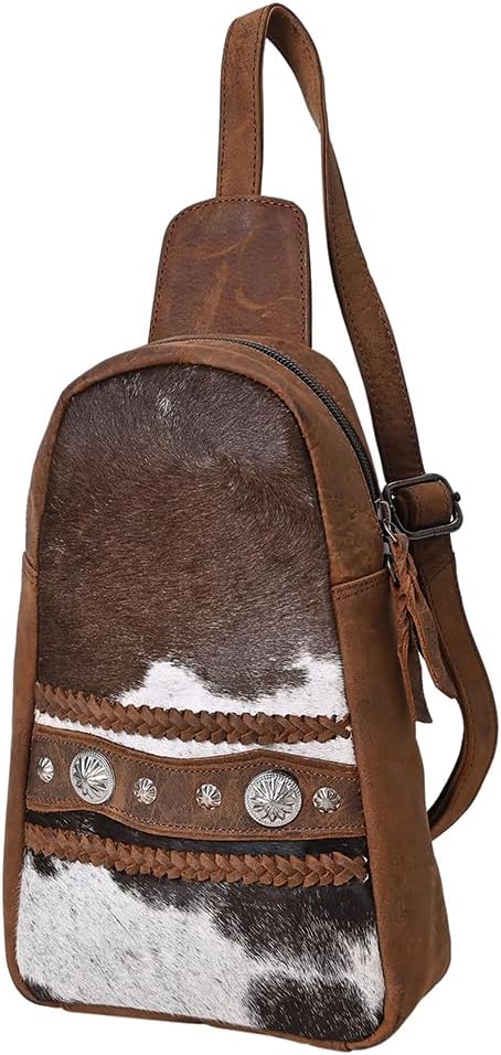 American Darling Sling Hair-On Genuine Leather Women Bag Western Handbag Purse