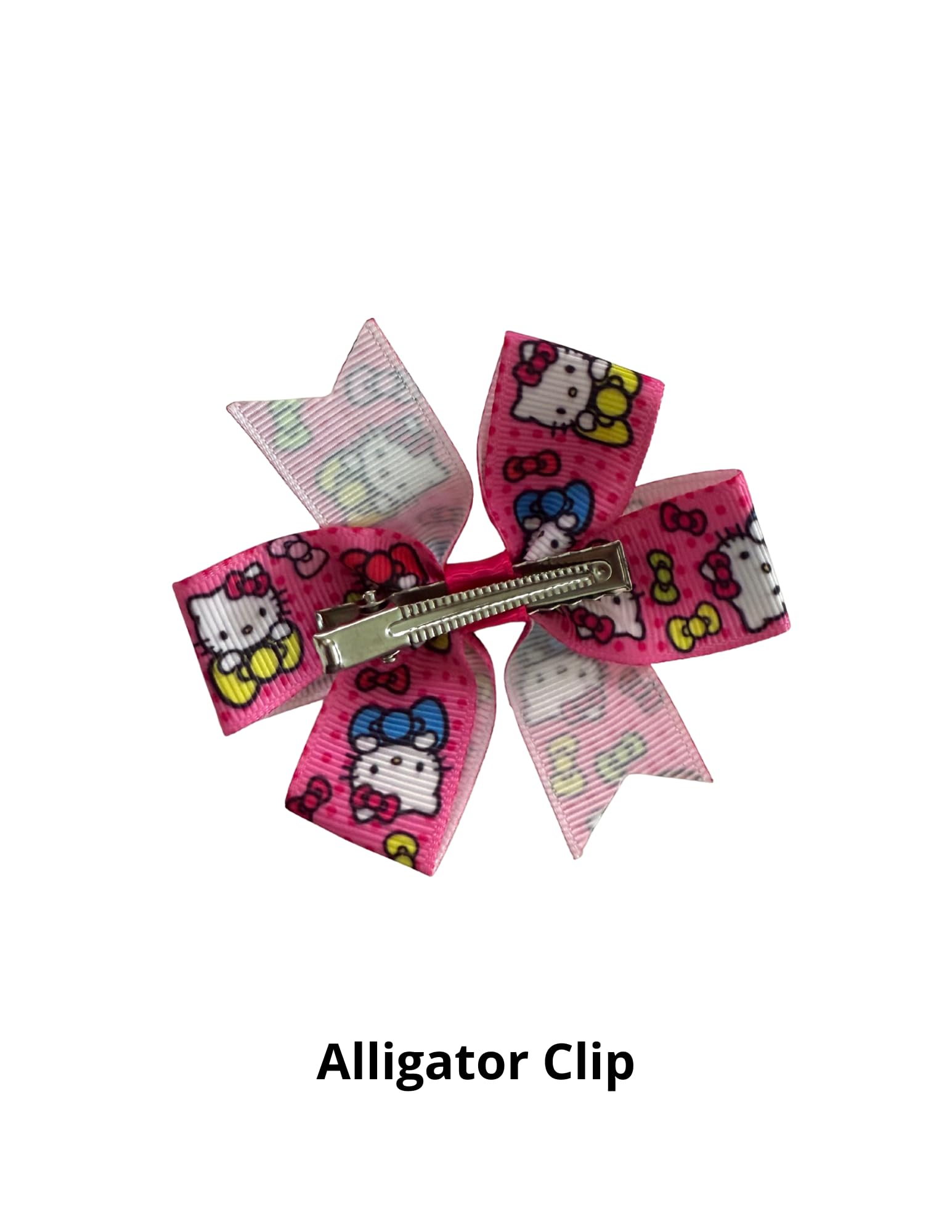 Amazon.com: Pink Kitty Hair Bow Set by Inspired Bows 