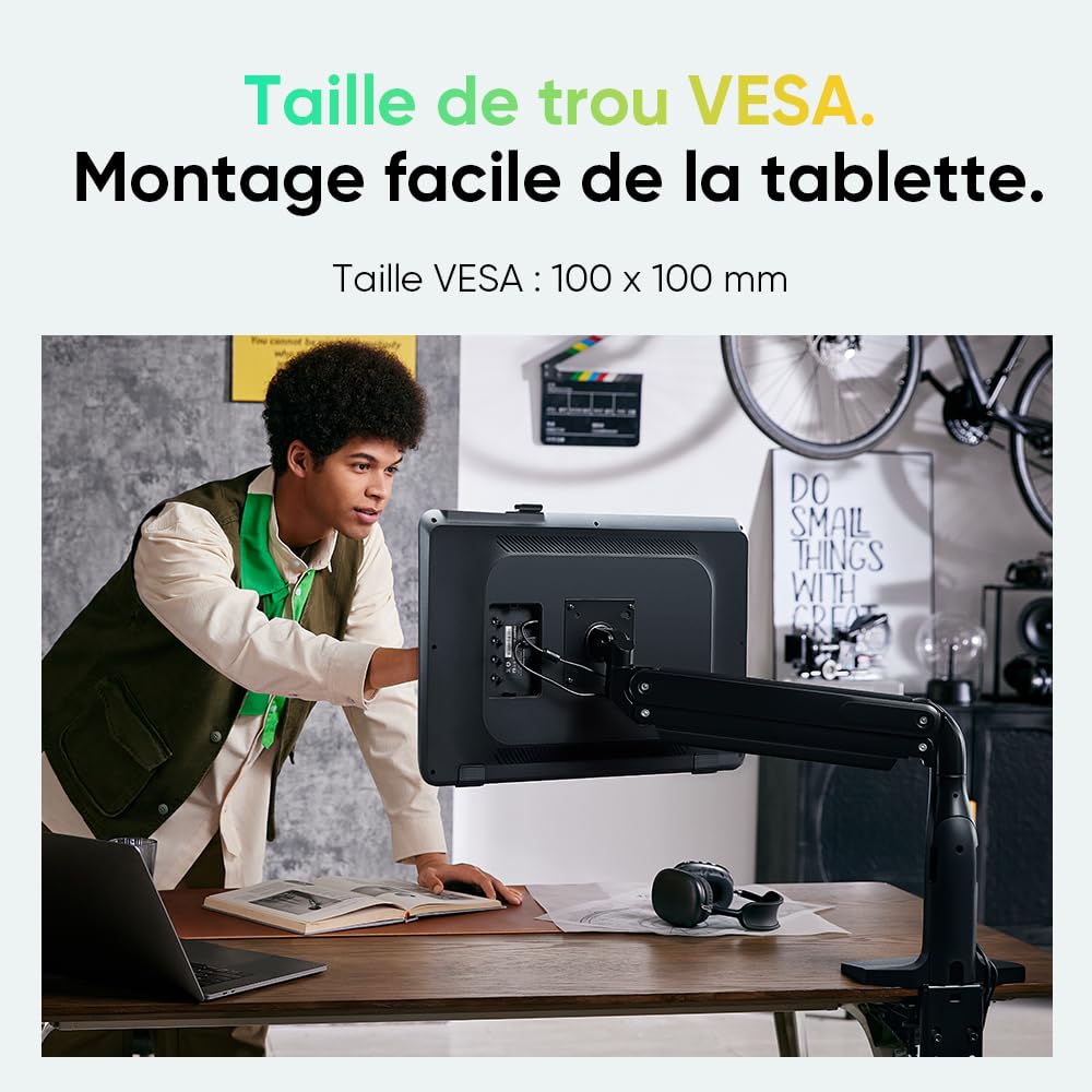 XPPen Artist 22 Plus Tablette Graphique, Tablette Dessin Graphique avec Écran 21,5 Pouces, Stylet à 16K Niveaux de Pression, 130% sRGB, Compatible avec Windows macOS 10.10 Chrome OS 88 Android Linux