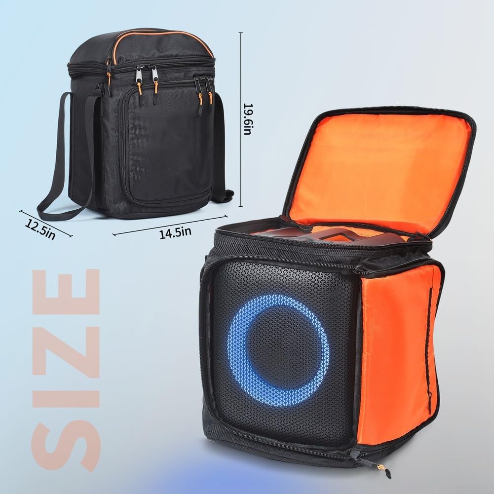 Custodia compatta per sistema audio JBL Encore2 con manici rinforzati e struttura antiscivolo per una maneggevolezza sicura