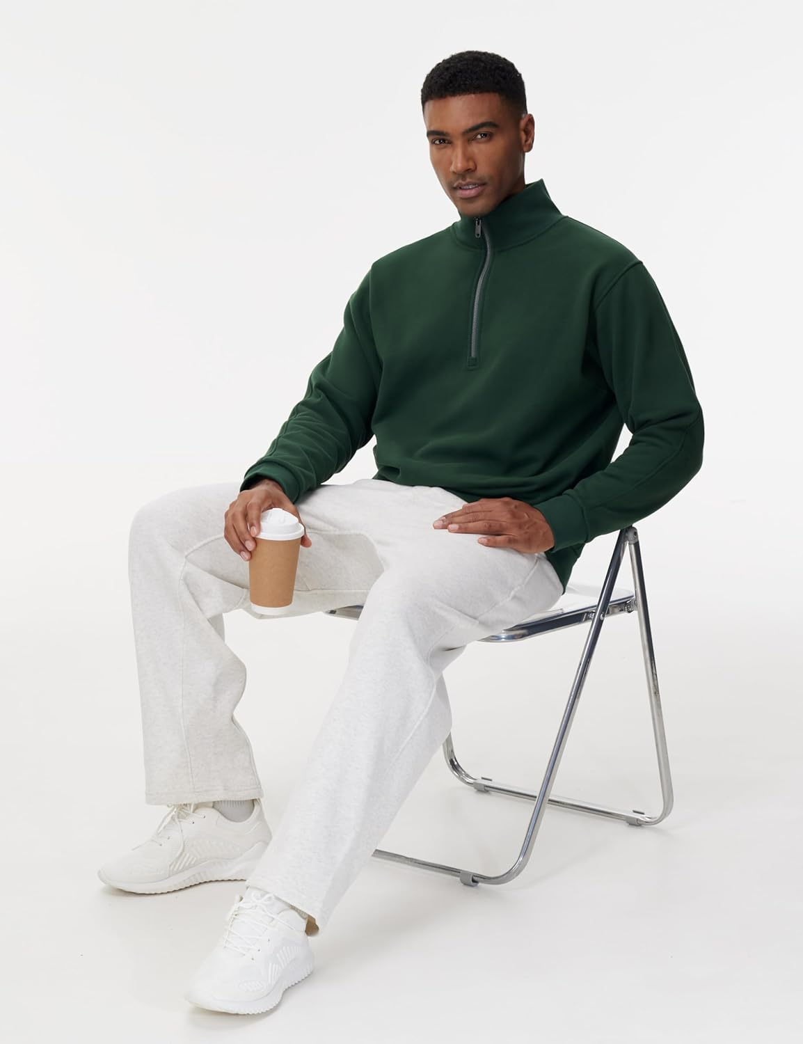 THE GYM PEOPLE Men's Baggy Fleece Workout Sweatpants with Pockets Drawstring Lounge Athletic Running Pants - Image 6