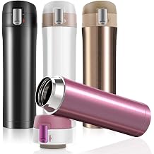 Double Walled Vacuum Cup Flask Thermo,Stainless Steel Insulated Water Bottle | Flask for Hot and Cold Drinks Cup Travel Coffee Mug, Sports Water Bottle A-White