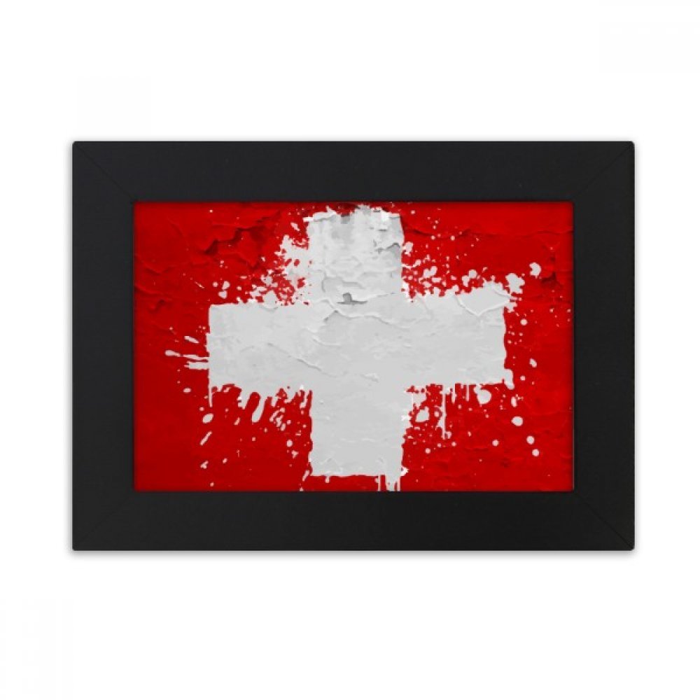 Cadre photo Suisse abstrait pour decorer un bureau elegant de style moderne