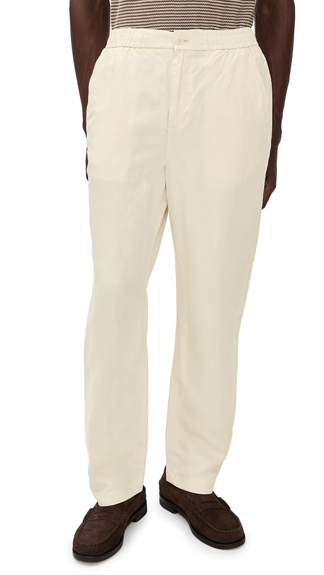 Lacoste Mens Cotton Linen Trousers