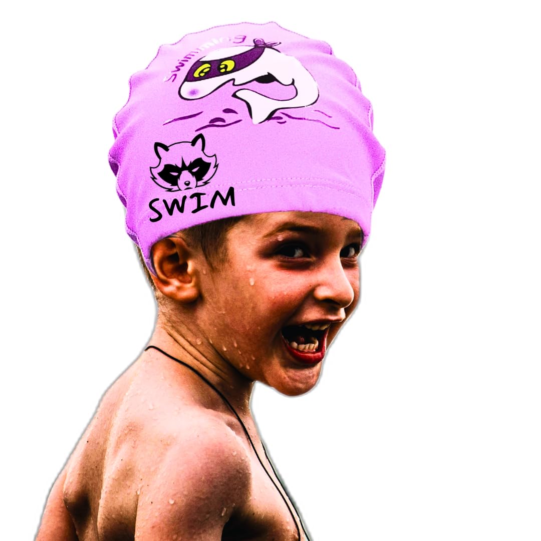 Mapache Swim Kids Swimming PU-Coated Cap, Swimming Cap for Kids, Protects Kids Hair from Harmful (Whale Pink) (B0D29NZXFF) Amazon Price History, Amazon Price Tracker