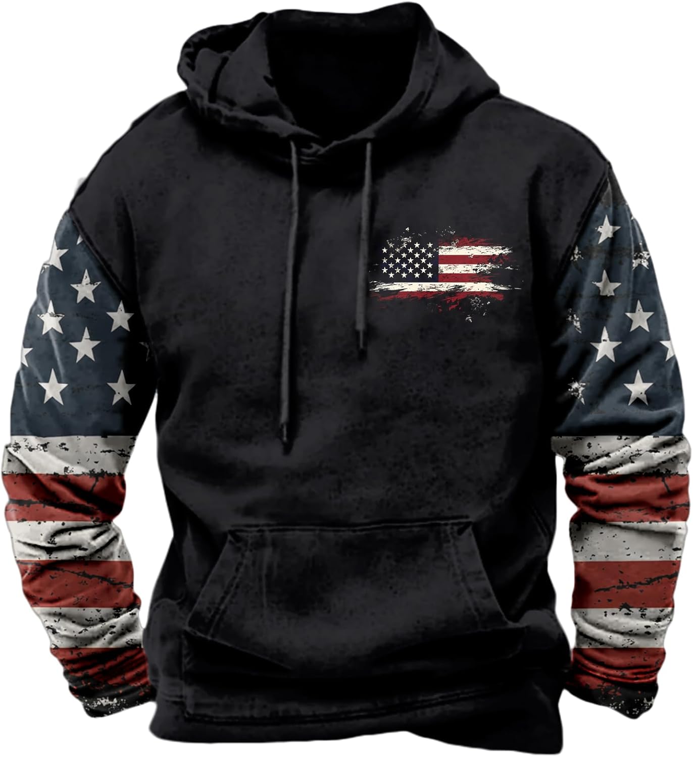 Oversized Grahpic Hoodie for Men Pullover Hooded Sweatshirt Comfy Long Sleeve Lightweight Casual Sweater