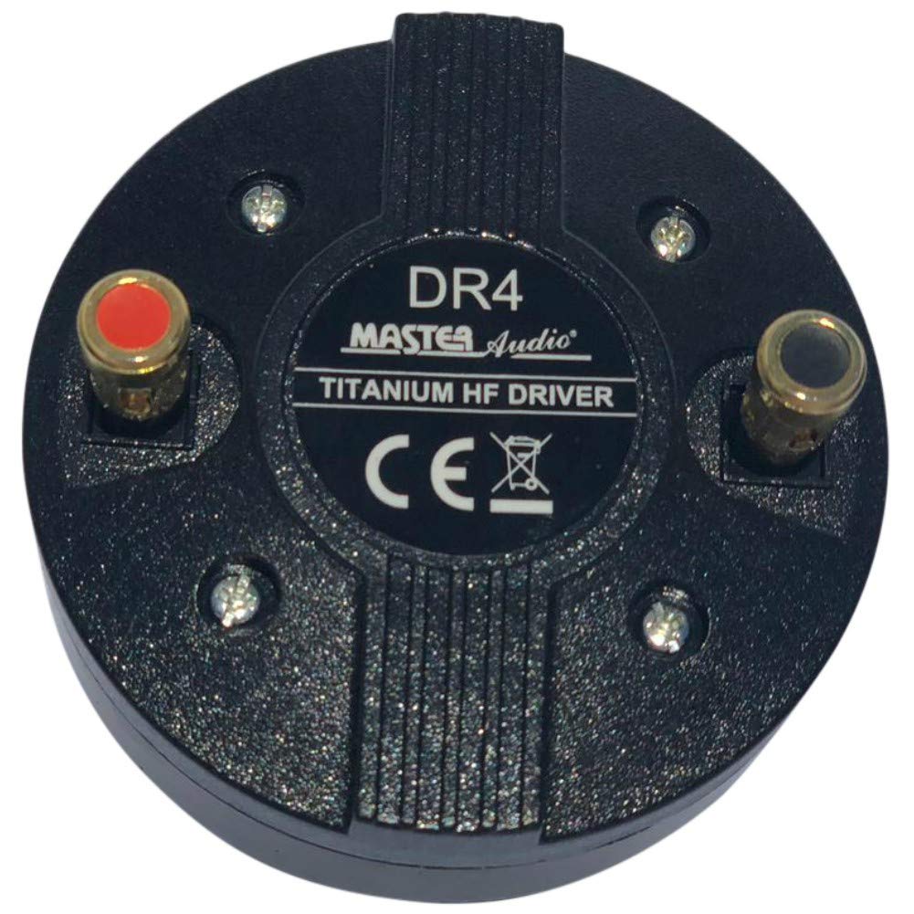 MASTER AUDIO 1 Driver DR4 DR 4 compresión Tweeter 100 vatios rms 200 vatios máx 3,44 cm Rosca para Cuernos casa 8 ohmios 99 db Bobina 2,50 cm, 1 Pieza